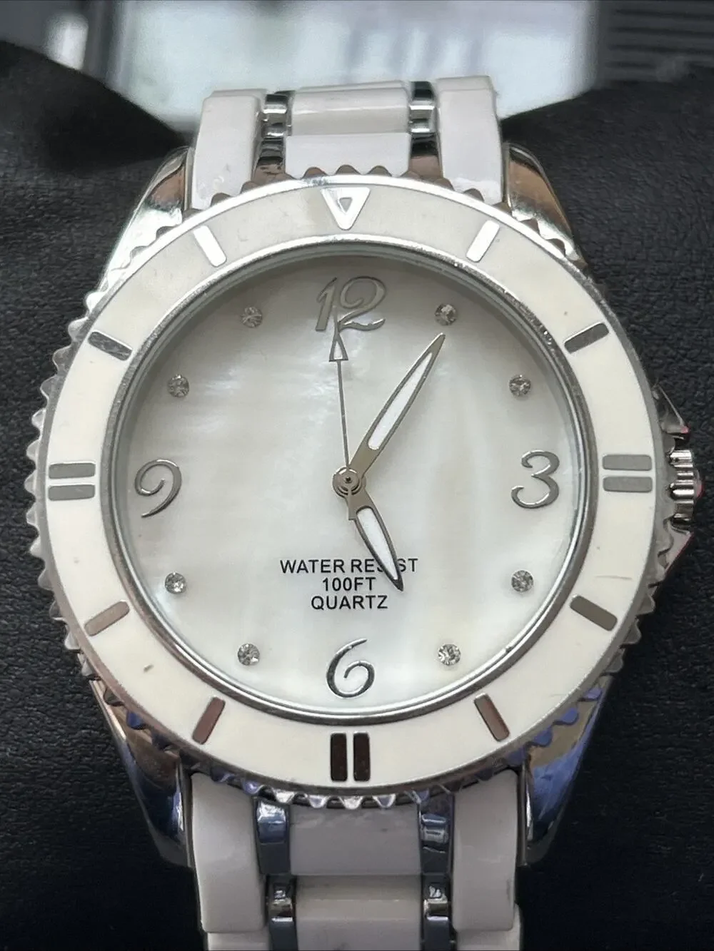 MOP Dial White Bezel And Band Women’s Quartz Watch